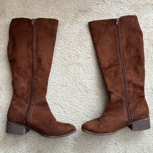 Target Brown Suede Boots Sz 6
